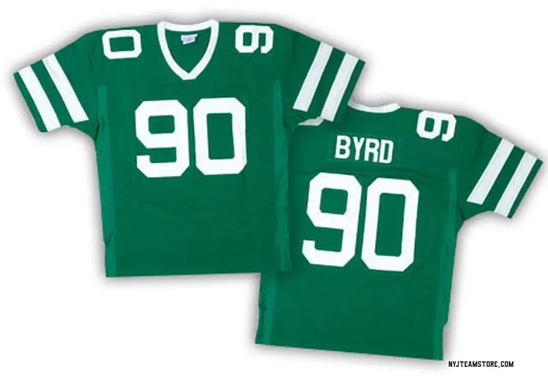 Men's Dennis Byrd New York Jets Team Color Throwback Jersey - Green Authentic